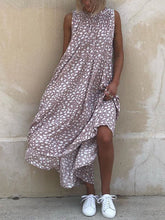 Load image into Gallery viewer, Sleeveless Fashion Print Casual Dress