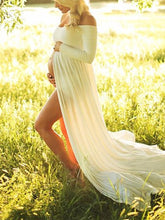 Load image into Gallery viewer, Maternity Dress Photo Chiffon Mop Dress