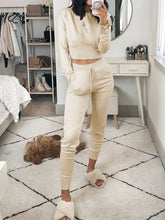 Load image into Gallery viewer, Simple Casual Loose Top Pants Knitted Suit