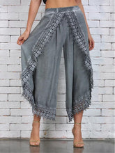 Load image into Gallery viewer, Lace Irregular Lace Tulip Wide Leg Pants
