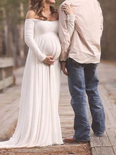 Load image into Gallery viewer, Maternity Dress Photo Chiffon Mop Dress
