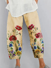 Load image into Gallery viewer, [Buy 2 Get 3rd 30% OFF]Floral Print Cotton and Linen Casual Loose Pants
